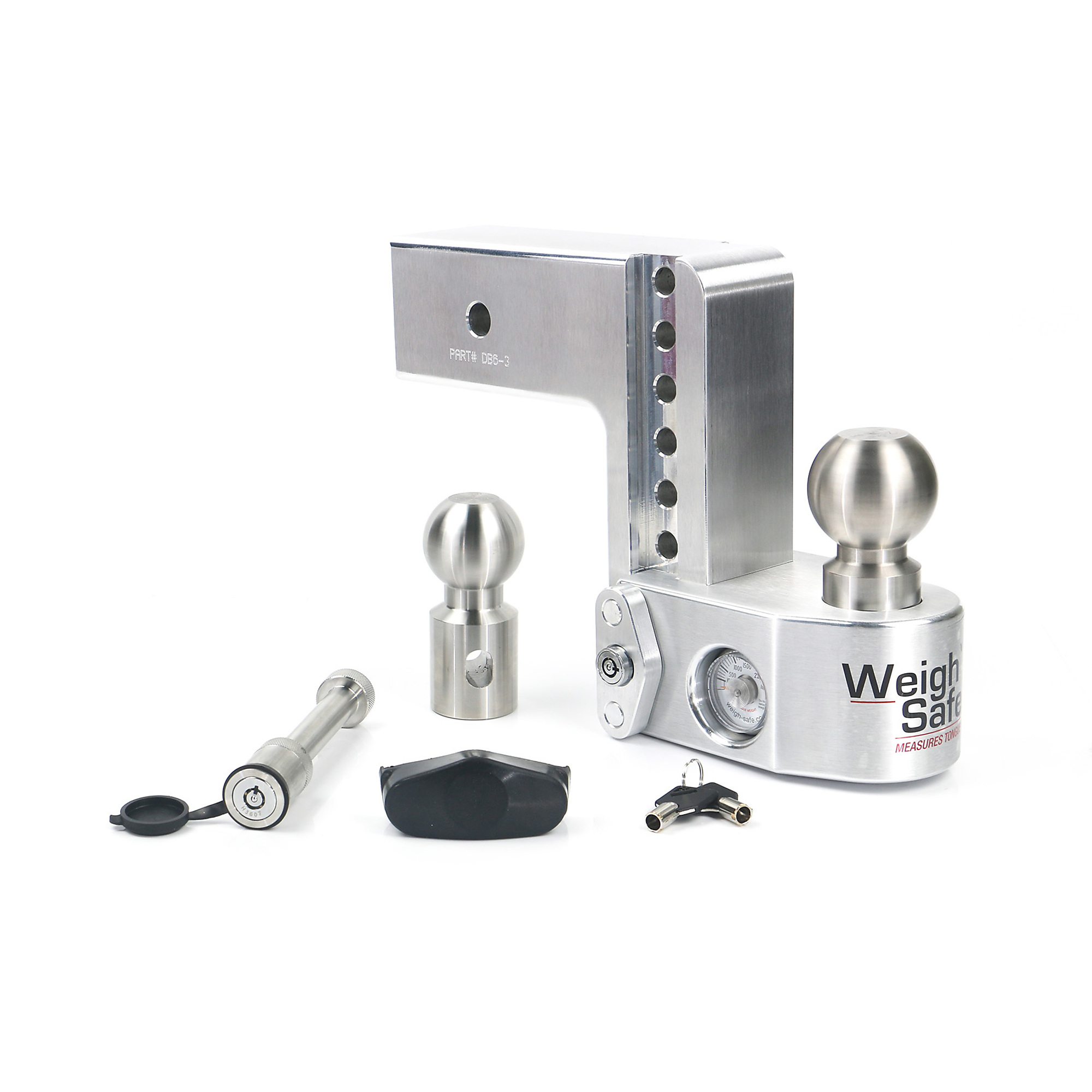 Weigh Safe Drop Hitch Ball Mount - 6in. Drop, 3in. Shank, 21,000 lb. Capacity, 2-5/16in. Ball Diameter, Class V, Model# WS6-3-KA